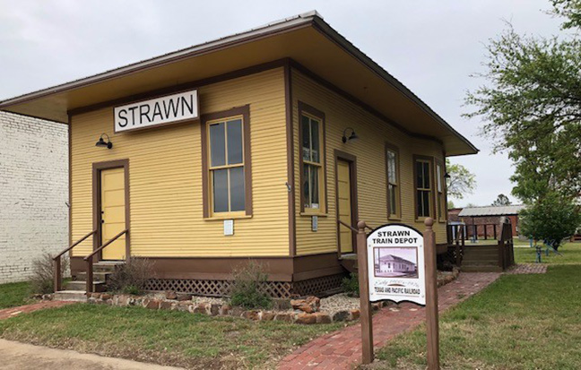 Strawn Train Depot restored